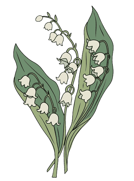 Lily of the Valley May Birth Flower Tattoo