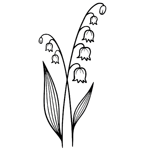 Lily of the Valley May Birth Flower Tattoo