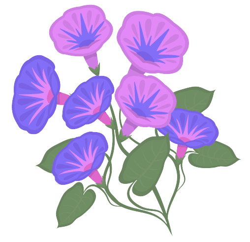 Morning Glory September Birth Flower Tattoo