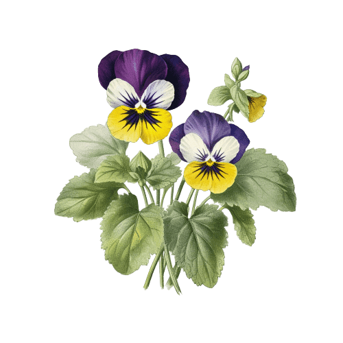 Violets February Birth Flower Tattoo