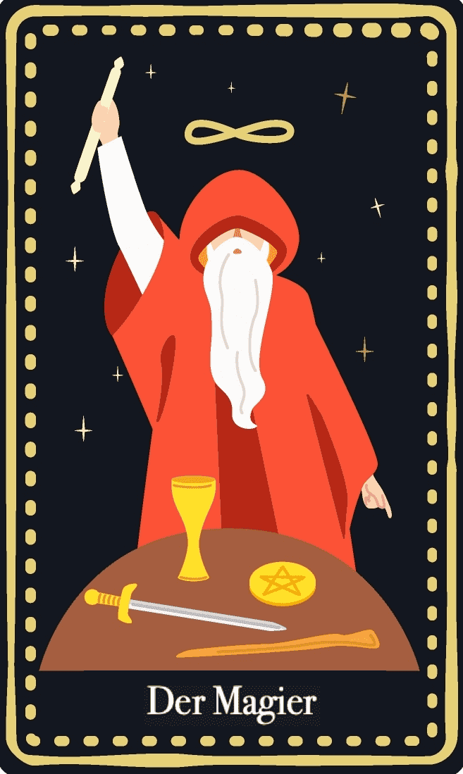 Der Magier Tarot Card
