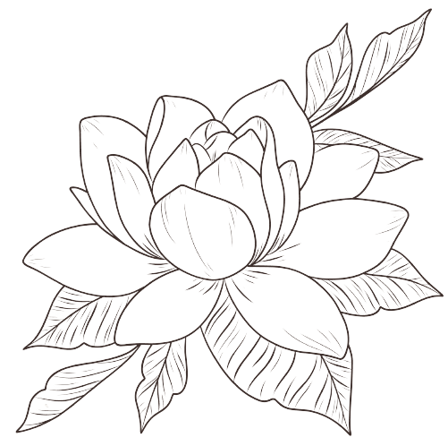 Nénuphar Tatouage fleur de naissance juillet